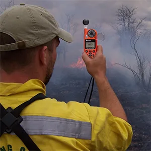 Kestrel 5400FW Fire Weather Meter Pro WBGT Meter with Link Compass, and Vane Mount - 0854FWLVCORA