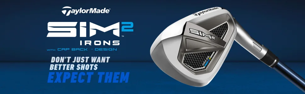 TaylorMade SiM 2 Max OS Iron Set Women's Right Graphite Ladies 5-PW, AW - SIM 2 MAX OS Irons