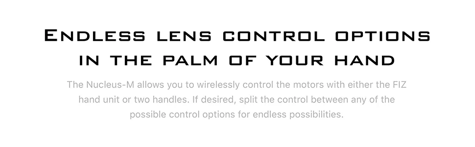 Tilta Nucleus-M: Wireless Lens Control System, Partial Kit I | Follow Focus | WLC-T03-K1 - Endless Lens Control Options in the Palm of Your Hand