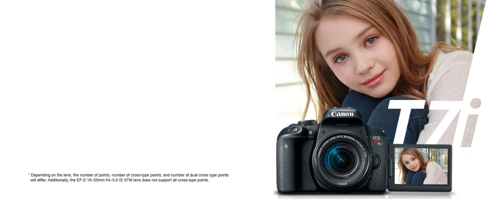Canon Cameras US 24.2 Digital SLR Camera with 3-Inch LCD, Black (1894C001) Black Body - EOS Rebel T7i