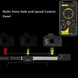 Zeapon Micro 3 E1000 Motorized Double Distance Camera Slider, Travel Distance 42.13 inch Hellaflush Design 4KG-12KG Payload - Customizable Path &amp; Waypoints