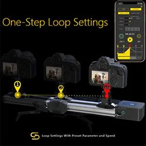 Zeapon Micro 3 E1000 Motorized Double Distance Camera Slider, Travel Distance 42.13 inch Hellaflush Design 4KG-12KG Payload - One-Step Loop Settings