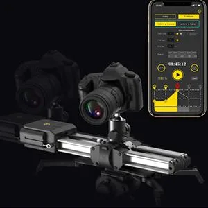 Zeapon Micro 3 E1000 Motorized Double Distance Camera Slider, Travel Distance 42.13 inch Hellaflush Design 4KG-12KG Payload - Two-Way Camera &amp; Slider Control