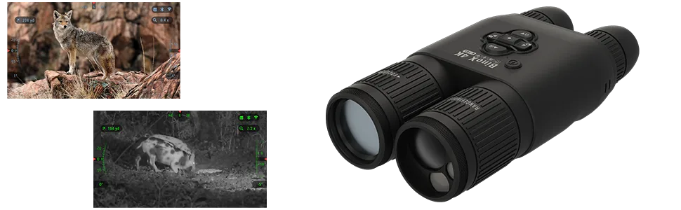ATN Binox 4K Day&Night Smart Binoculars Black 4-16X - night vision binoculars