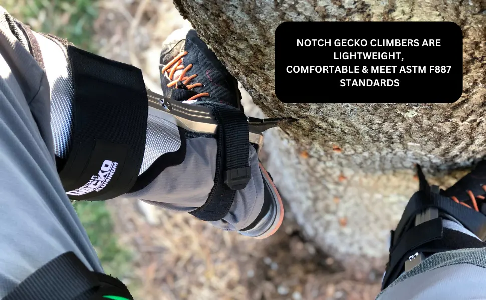 Notch Gecko Carbon Fiber 2.0 Climbers Tree Gaffs (52142T) - Gecko Climbers