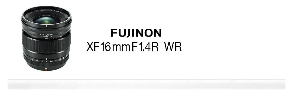 Fujifilm XF16mmF1.4 R WR Lens Only - product information 1