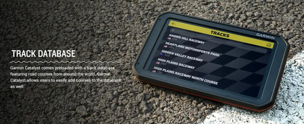 Garmin Catalyst, Driving Performance Optimizer with Real-time Coaching and Immediate Track Session Analysis, for Motorsports and High Performance Driving (010-02345-00) , Black , 6.95 inch - Garmin Catalyst