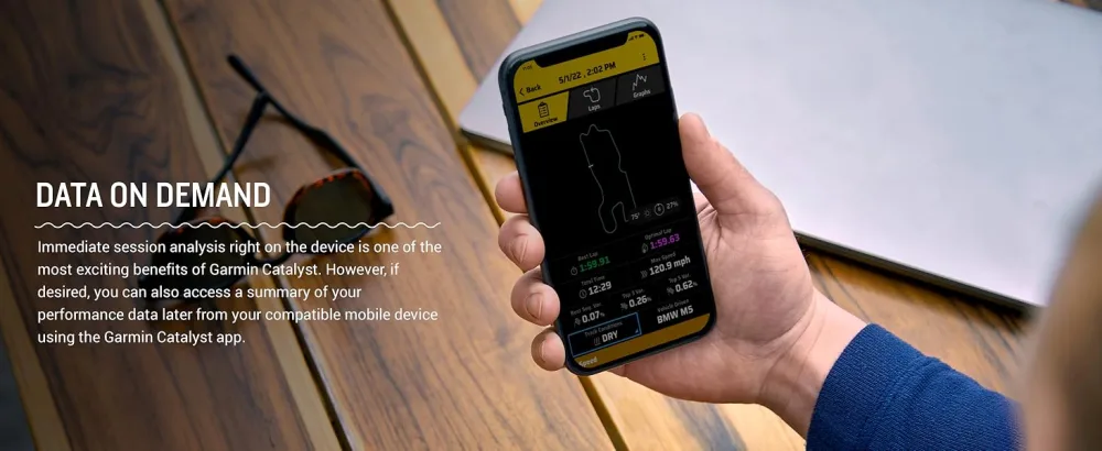 Garmin Catalyst, Driving Performance Optimizer with Real-time Coaching and Immediate Track Session Analysis, for Motorsports and High Performance Driving (010-02345-00) , Black , 6.95 inch - Garmin Catalyst