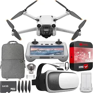 DJI Mini 3 Pro Camera Drone Quadcopter with RC Smart Remote Controller CP.MA.00000492.02 with 4K Video, 48MP Photo, Extended Protection Bundle with Deco Gear Backpack + FPV VR Viewer Pilot Headset RC Starter Kit Mini 3 Pro - product information 8