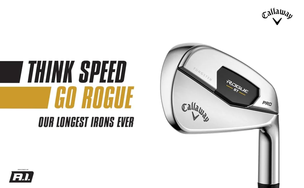 Callaway Golf Rogue ST Pro Iron Set Right Steel Stiff 4 Iron - PW - Rogue ST Pro Irons