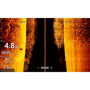 Element 7 HV with HV-100 Transducer 9" With HV-100 and Navionics+ Charts - raymarine, hypervision, sidevision, CHIRP, sonar, side imaging, element, fishfinder, echomap