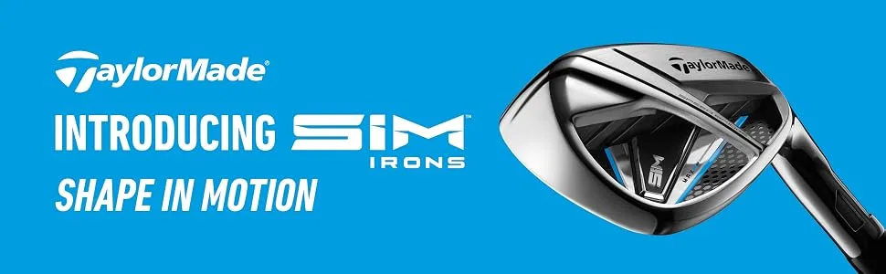 TaylorMade SIM MAX Irons Right Graphite Regular 5-PW, AW - SIM Irons
