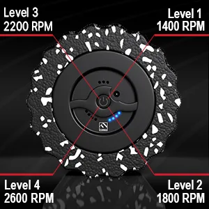 FITINDEX Electric Foam Roller 4 - Speed Vibrating Yoga Massage Muscle Roller, Deep Trigger Point Sports Massage, High-Intensity Massager Roller with Rechargeable Function - Black - electric foam roller