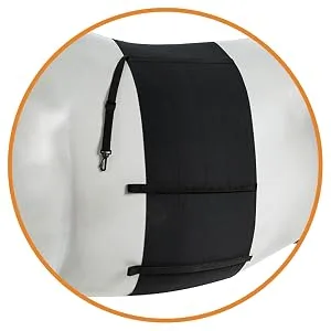 HORZE Elastic Protective Belly Guard | Anti-Rub and Anti-Chafe Girth Band for Horses Black Horse - Comfortable protection
