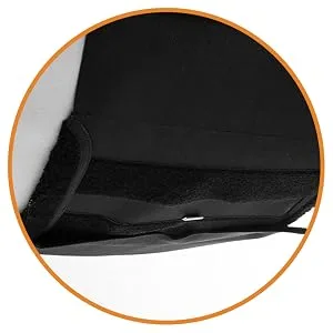 HORZE Elastic Protective Belly Guard | Anti-Rub and Anti-Chafe Girth Band for Horses Black Horse - EXTRA PROTECTION
