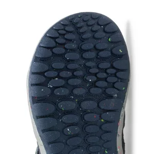 Merrell Unisex-Child Bare Steps Ridge Hiking Boot Little Kid (4-8 Years) 10 Little Kid Navy/Green - flexible outsole with wide toe box