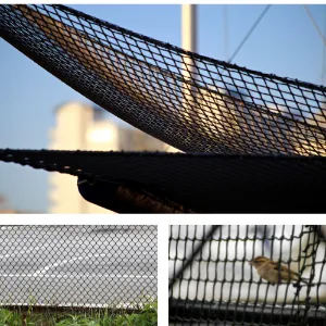 Golf Netting Material - Golf Hitting Net for Backyard - Sport Netting Barrier - High Impact Nets for Sports (Black, 20mm Mesh) 10'x10' - mutiple purpose net