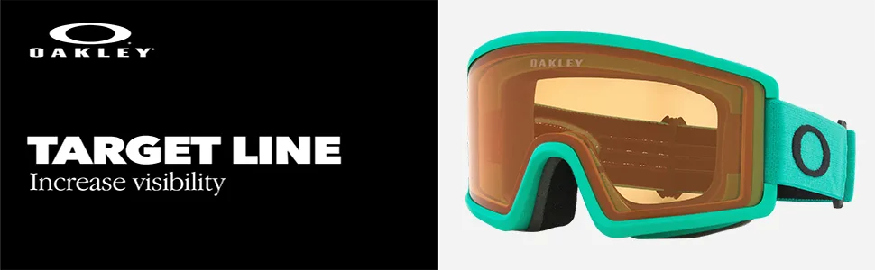 Oakley Target Line OO7120, OO7121 Ski Goggles For Men For Women + BUNDLE with Designer iWear Eyewear Kit Matte Black / Dark Grey Large - Target Line Image