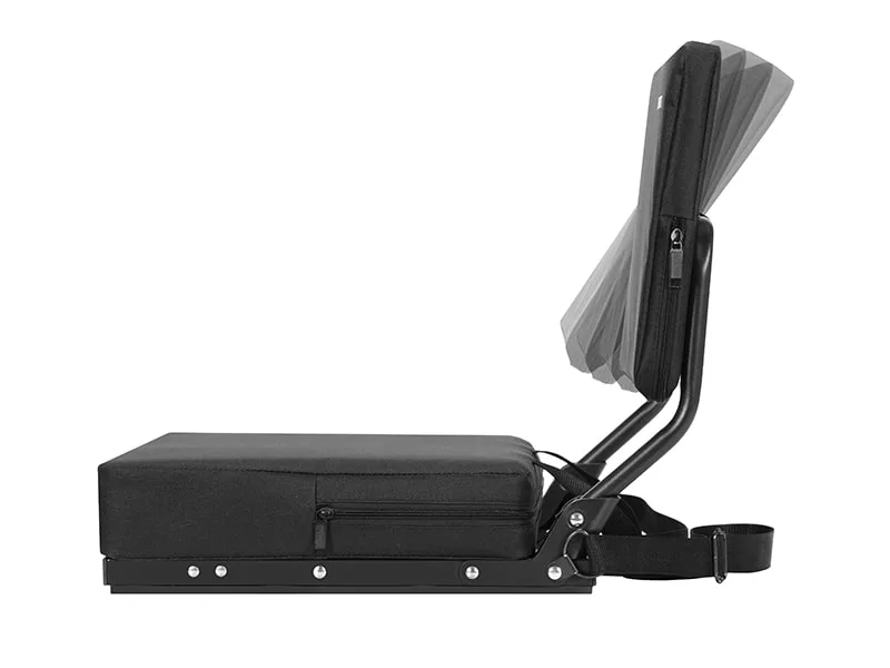 OSPORTIS Stadium Seats for Bleachers, Bleacher Seats with Padded Active Foam Backs and Cushion, Portable Stadium Seats with Back Support and Shoulder Strap BLACK 1 - bleacher seat