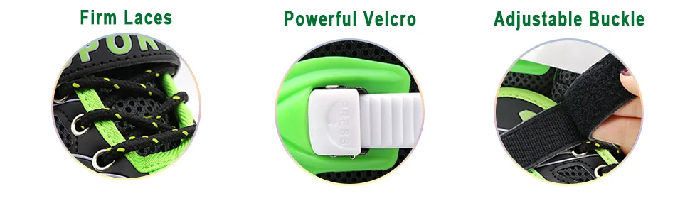 PETUOL Kids Adjustable Inline Skates, Safe Durable Roller with 8 Full Light Up Illuminating Wheels Beginner Skates Fun Roller Skates for Boys and Ladies Medium (Big kid 1-4US) - product information 16