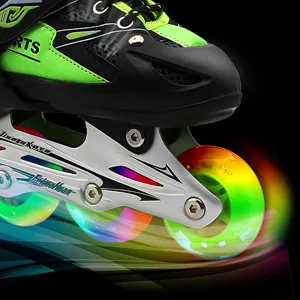 PETUOL Kids Adjustable Inline Skates, Safe Durable Roller with 8 Full Light Up Illuminating Wheels Beginner Skates Fun Roller Skates for Boys and Ladies Medium (Big kid 1-4US) - product information 17