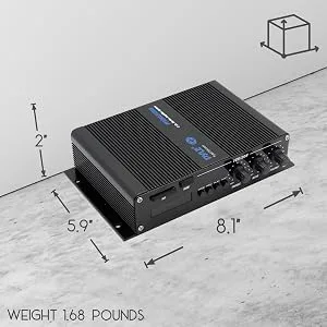 2-Channel Bluetooth Audio Marine Amplifier - 200 Watt Power Compact Weather Resistant Audio Amp Wireless Receiver System w/ MP3,USB,SD Reader,LCD Digital Screen-Pyle(PFMRA340BB.5) - Audio Marine Amplifier,Bluetooth Audio Amplifier,Marine Amplifier, Weather Resistant Audio Amplifier