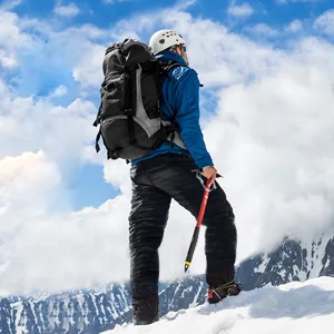 Tapasimme Men's Winter Warm Loose Utility Down Pants Sassy High Waisted Nylon Compression Snow Trousers Small Cargo Black - product information 3