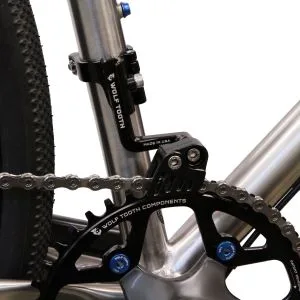 Wolf Tooth Components GnarWolf Chainguide Braze-On Mount - Installed Gnarwolf Braze on