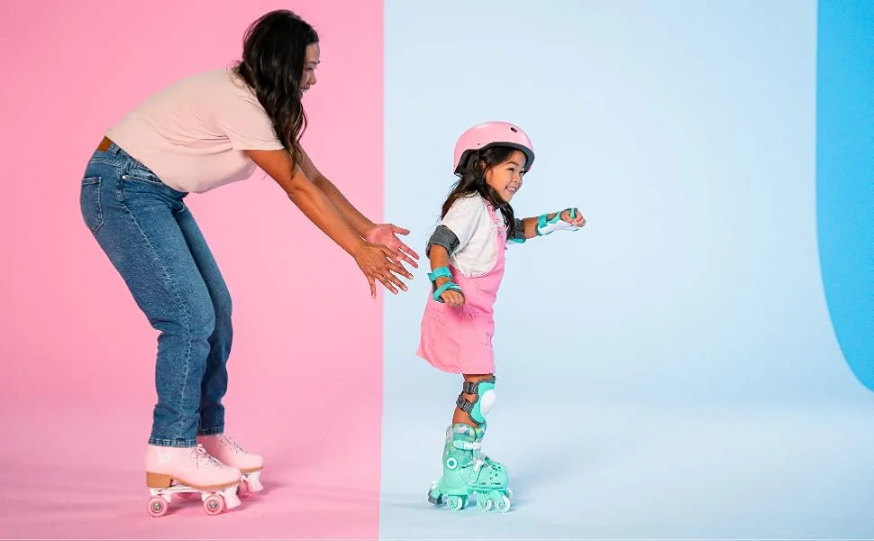 Yvolution Twista Skates Learner Training Skates for Beginner, 2 in 1 Adjustable Roller Skates, Converts from Tri-Wheel to Inline Skates, No Tool Needed for Girls Boys 2+ Years Old, US Size 7-11 Green - Twista Skates