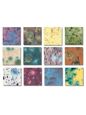 Sax True Flow Crystal Magic Glazes, 4 Ounces Each, Assorted Colors, Set of 12 - 248469 - Magic glazes