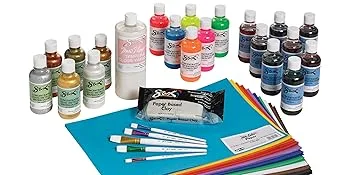 Sax True Flow Crystal Magic Glazes, 4 Ounces Each, Assorted Colors, Set of 12 - 248469 - Sax Art Supplies