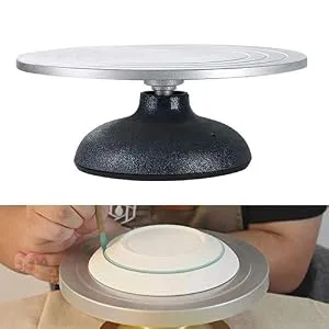 NATGAI Sculpting Wheel | Heavy Duty All Metal Construction & Sculptor Turntable with Ball Bearings for Art Pottery (12" Diameter) - product information 9
