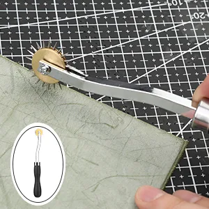 TLKKUE Leather Craft Tools Leather Working Tools Kit with Custom Storage Bag Leather Carving Tools Leather Craft Making for Cutting Punching Sewing Carving Stamping Leather Tooling Kit - product information 26