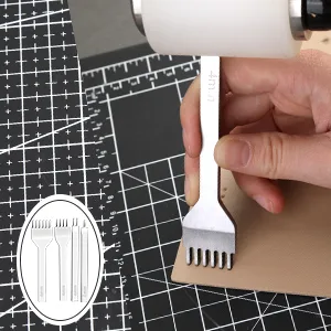 TLKKUE Leather Craft Tools Leather Working Tools Kit with Custom Storage Bag Leather Carving Tools Leather Craft Making for Cutting Punching Sewing Carving Stamping Leather Tooling Kit - product information 27