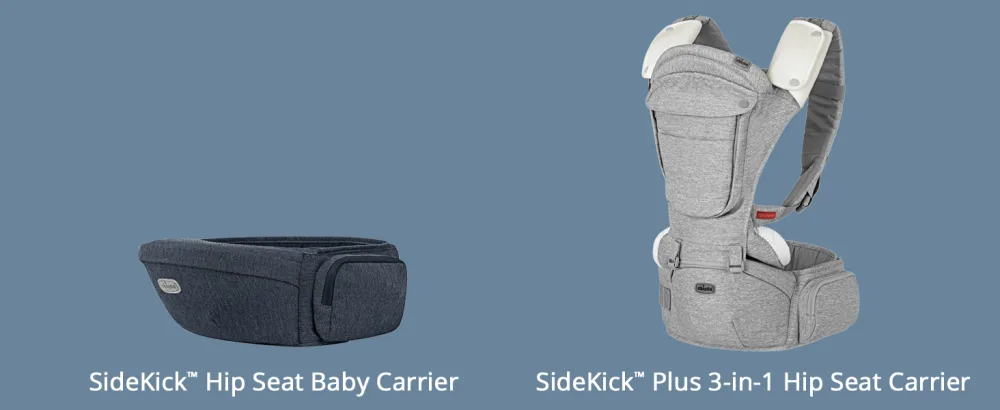 Chicco Sidekick Hip Seat Carrier - Titanium | Grey Titanium, Grey Sidekick - Sidekick