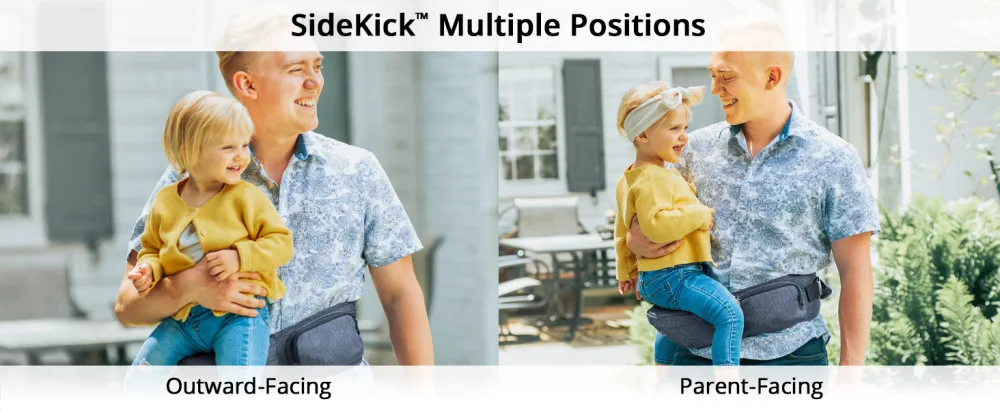 Chicco Sidekick Hip Seat Carrier - Titanium | Grey Titanium, Grey Sidekick - Sidekick