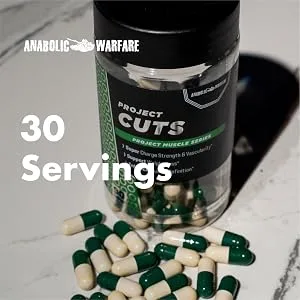 Anabolic Warfare Project Cuts, Body Recomposition, Muscle Definition, Stimulant-Free, Made with Botanicals* - 30 servings