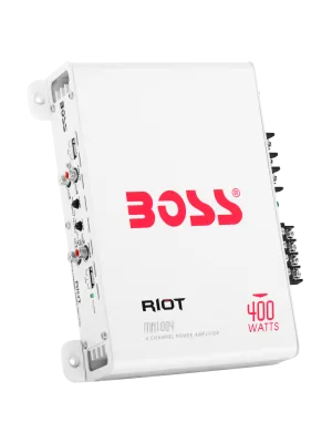 BOSS Audio Systems MR1004 Marine Grade 400 Watt, 4 Channel, 2 4 Ohm Stable Class AB, Full Range Amplifier 400 Watt 4-Channel - image