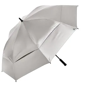 Coolibar UPF 50+ 62 Inch Tournament Golf Umbrella - Sun Protective (One Size- Silver/Green) One Size Silver/Green - coolibar