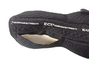ECP Equine Comfort Products Correction Half Saddle Pad with Adjustable Memory Foam Black - product information 2