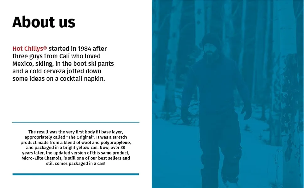 Hot Chillys Men's Micro-Elite Chamois Ankle Tight Midweight Body Fit Base Layer Medium Black - hot chillys about us started 1984 ski pants cold layer wool micro elite chamois