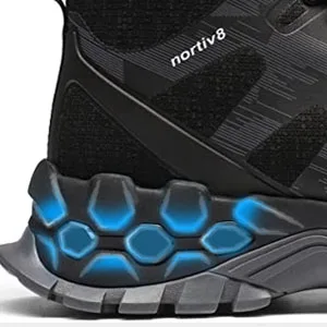 NORTIV 8 Polar Bear Series Men's Extra Grip Waterproof Trekking Hiking Boots 13 Black - product information 19