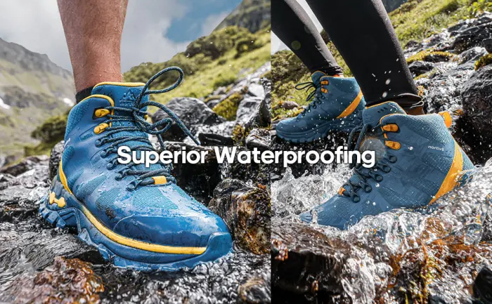 NORTIV 8 Polar Bear Series Men's Extra Grip Waterproof Trekking Hiking Boots 13 Black - product information 21