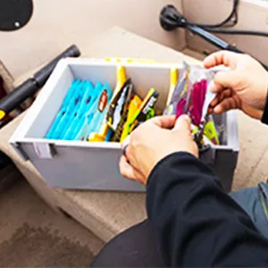 Plano Edge Master Crankbait XL Tackle Storage | Premium Tackle Organization with Rust Prevention, Clear/Yellow - Plano Edge Soft Plastic and Utility storage box, Edge bulk storage box, bulk tackle storage box