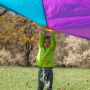 Play Platoon Parachute for Kids with Handles Play Parachute - Multicolored Parachute 24 Foot - parachute