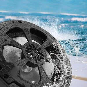 Pyle 6.5" Marine Speakers, 2-Way Coaxial/Component Waterproof Speakers, 240 Watt Butyl Surround Sound and Surface Mount Capability - Black Pair - Pyle 6.5