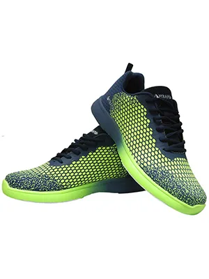 Pyramid Men's Path Lite Seamless Mesh Bowling Shoes 10.5 1-navy/Voltage Lime - bowling,shoes,pyramid