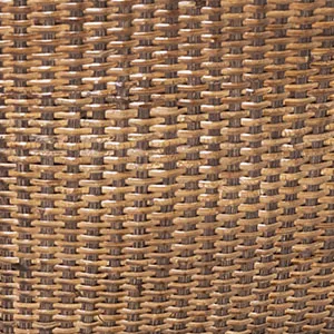 Retrospec Cane Woven Oval Dreamcatcher Basket with Authentic Leather Straps & Brass Buckles Dark Stain - Retrospec Dreamcatcher Basket