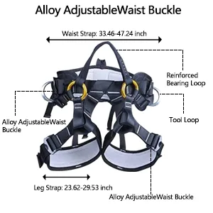 YXGOOD Treestand Harness, Tree Working Safety Belt, Climbing Harness For Garden Art Clip, Tree Clip, Firefighting On Tree - tree climbing harness for tree work,safety harness climbing belt,rock climbing harness women