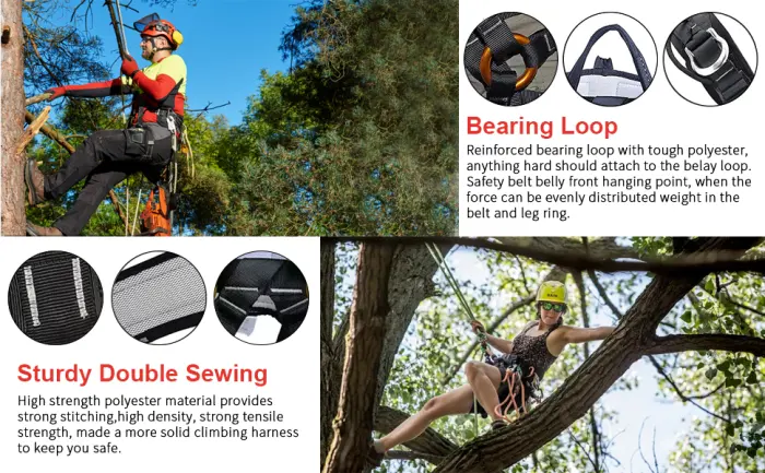 YXGOOD Treestand Harness, Tree Working Safety Belt, Climbing Harness For Garden Art Clip, Tree Clip, Firefighting On Tree - tree climbing safety belt,climbing harnesses for men,climbing harness women,rock climbing harness